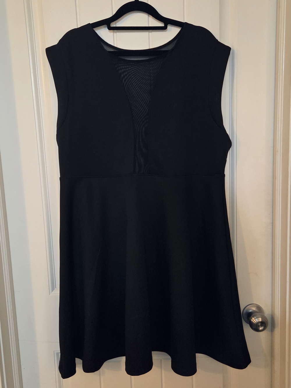 Classic Black Sleeveless A-Line Dress